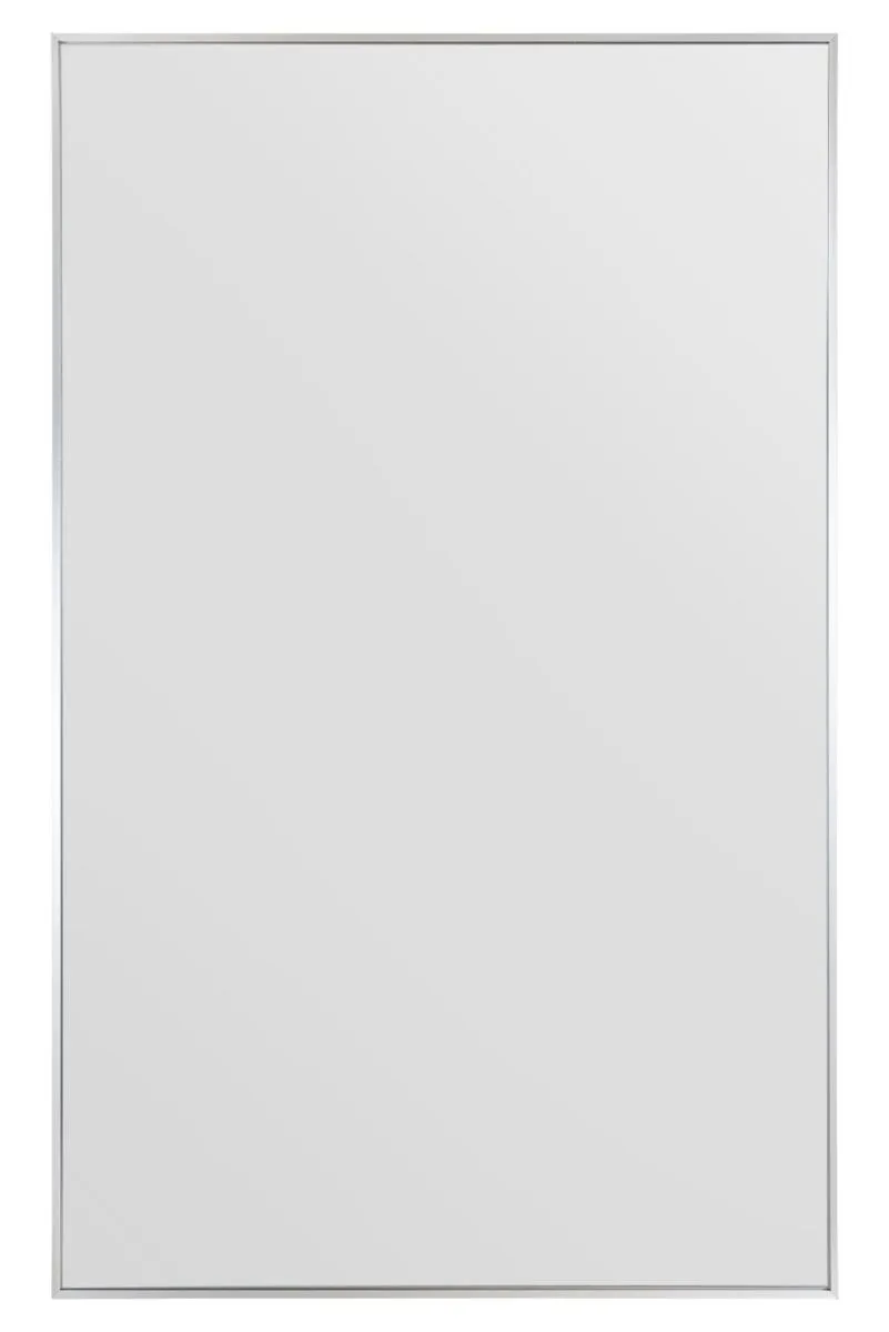 MirrorOutlet Silver Aluminium Edged Wall Leaner Mirror 68" X 43" (174 X 110CM) 3