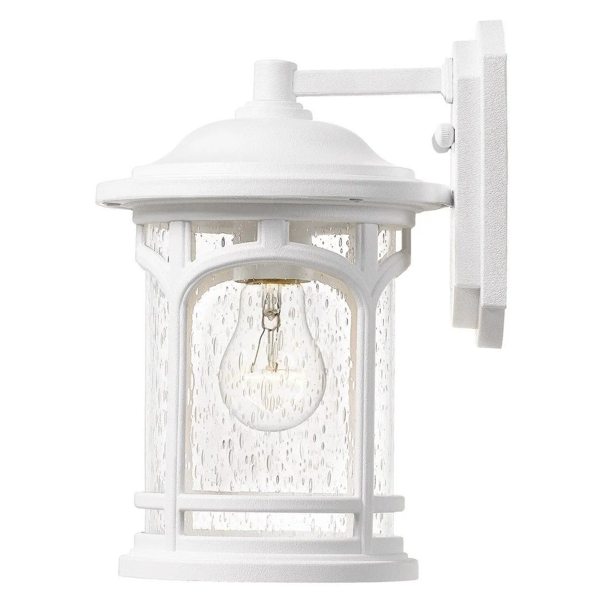 Netlighting Marblehead Outdoor Medium 1 Light Wall Lantern White IP44 E27 3