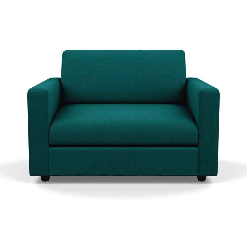 Heal's Nimbus II Loveseat Brushed Cotton Pine Black Feet 1
