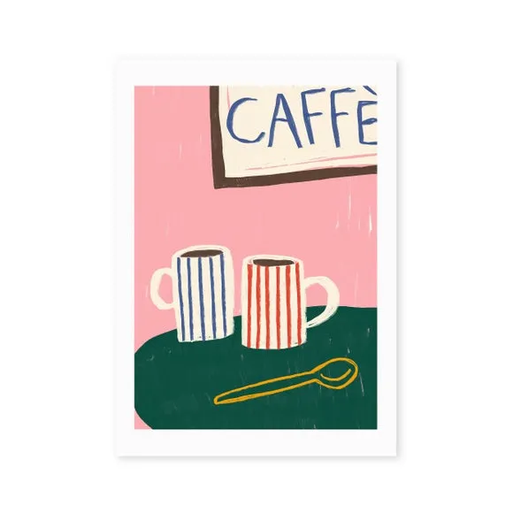 East End Prints Striped Caffe Mugs Print 2