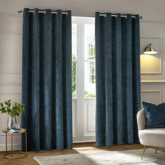 Paoletti Neptune Eyelet Curtains 2