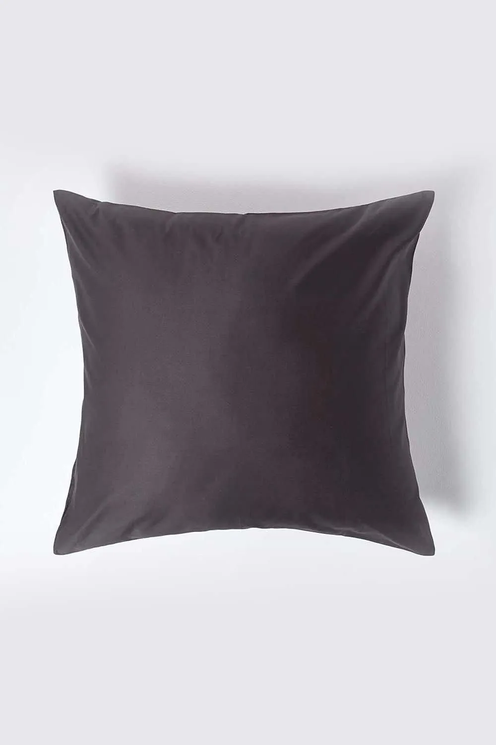 Homescapes Continental Egyptian Cotton Pillowcase 1000 TC, 80 x 80 cm in Dark Grey 1