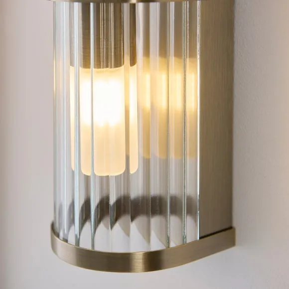 Vogue Hadley Ribbed 2 Light Wall Light 3