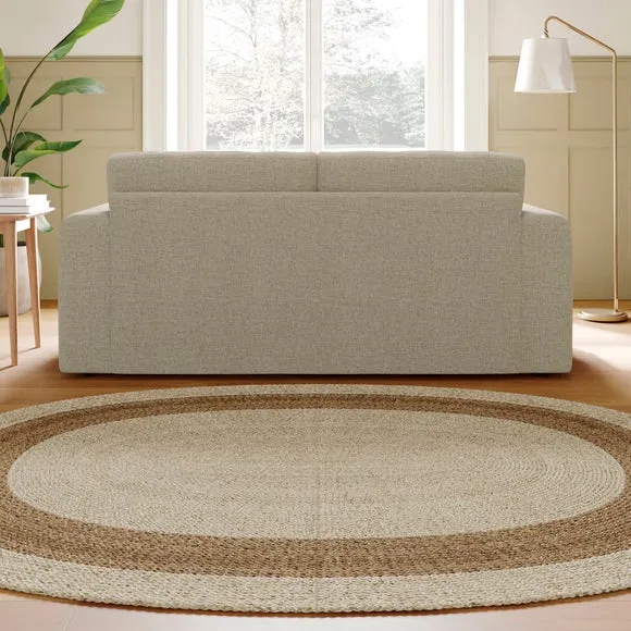 Abel Basketweave Reversible Corner Chaise Sofa 2