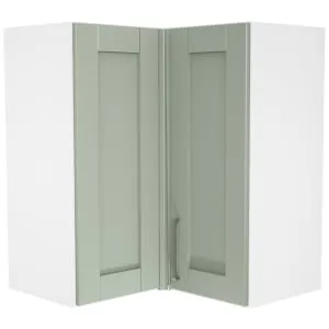 Wickes Ohio Reed Green L-Shape Corner Wall Unit - 625mm