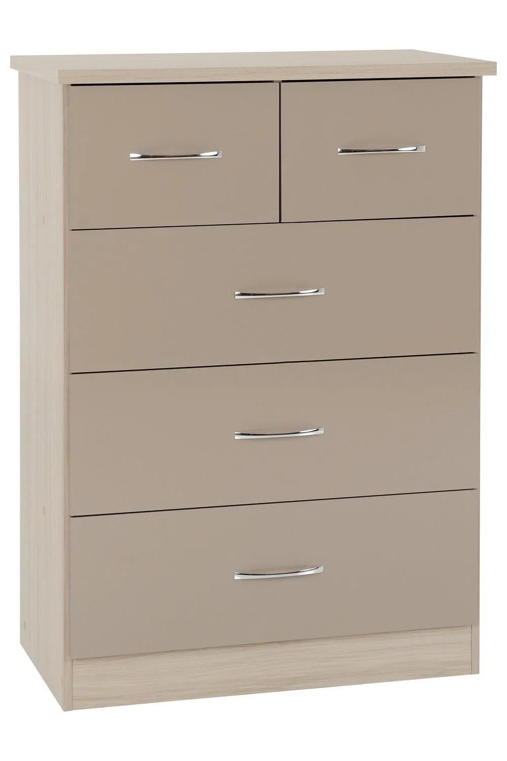 Seconique Nevada 3+2 Drawer Chest in Taupe