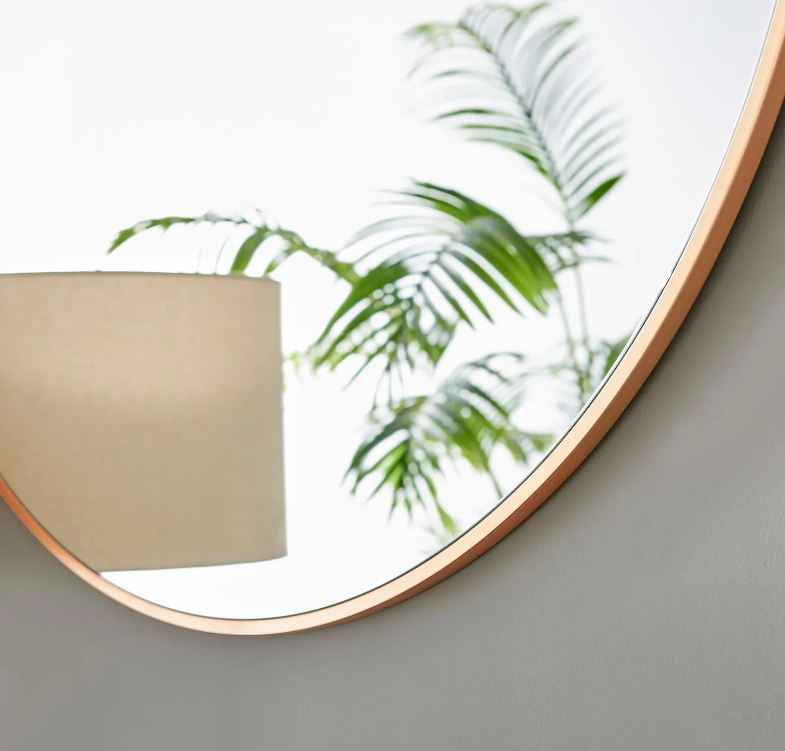 FurnitureboxUK Emma 100cm Large Art Deco Metal Frame Round Hallway Bedroom Dining & Living Room Wall Mirror in Copper 3