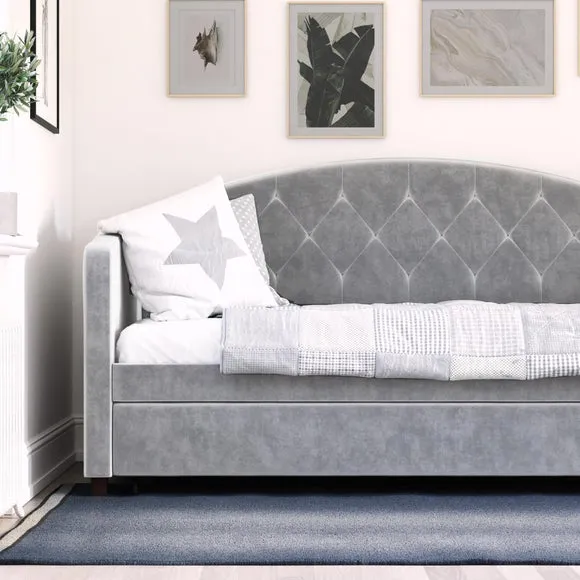 Aspen Velvet Daybed with Trundle 2