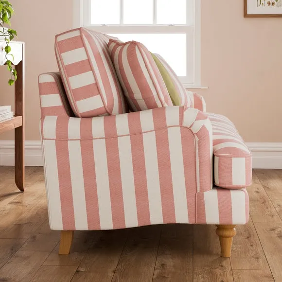 Beatrice II Woven Stripe 2 Seater Sofa 3