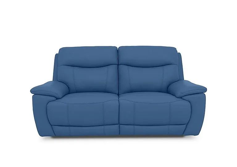 Sloane Leather 3 Seater Power Recliner Sofa with Power Headrests - Aegean