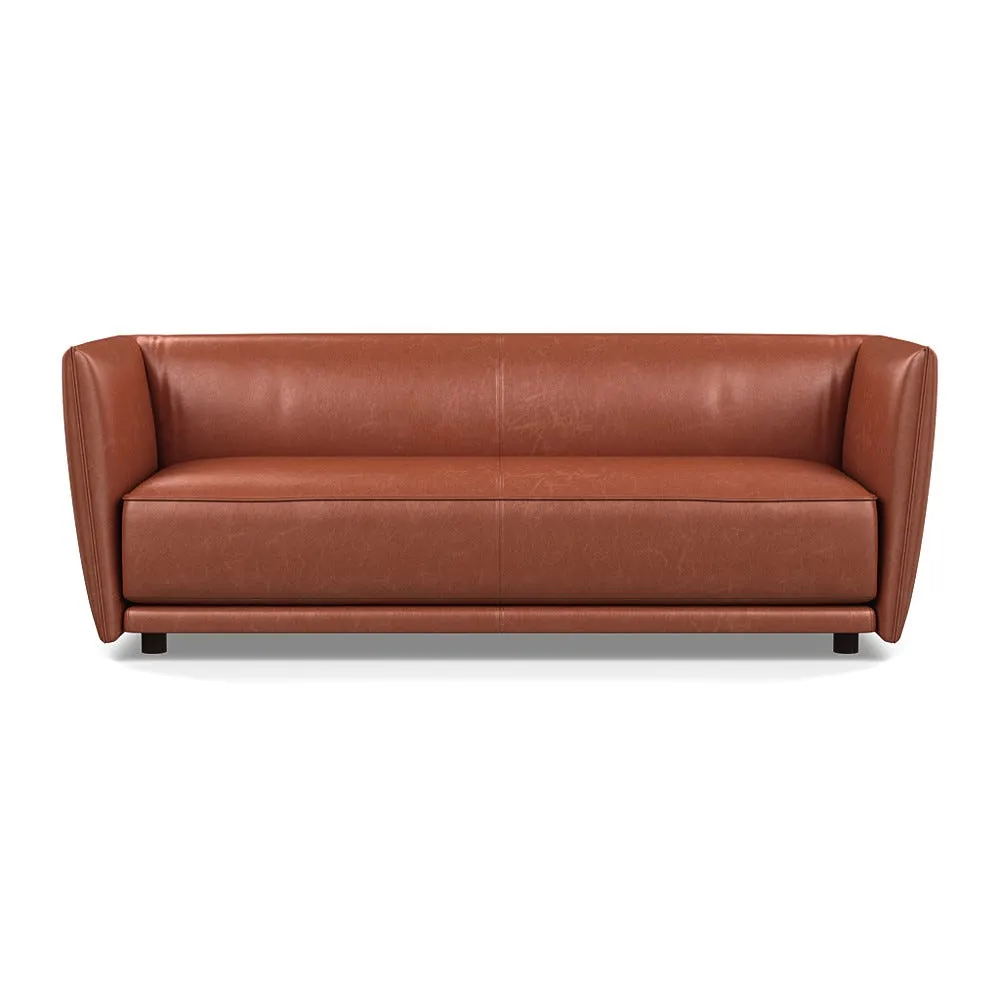 Heal's Valley 3 Seater Sofa Stonewash Light Brown Walnut Stain Feet 1