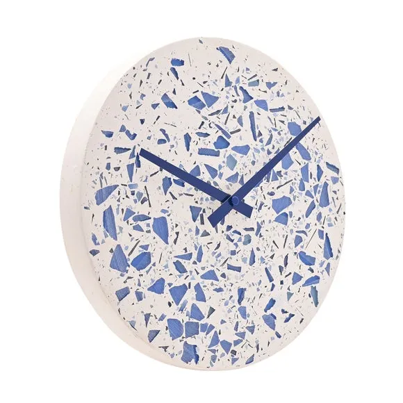 Interval Concrete Terrazzo Porcelain Round Wall Clock 3