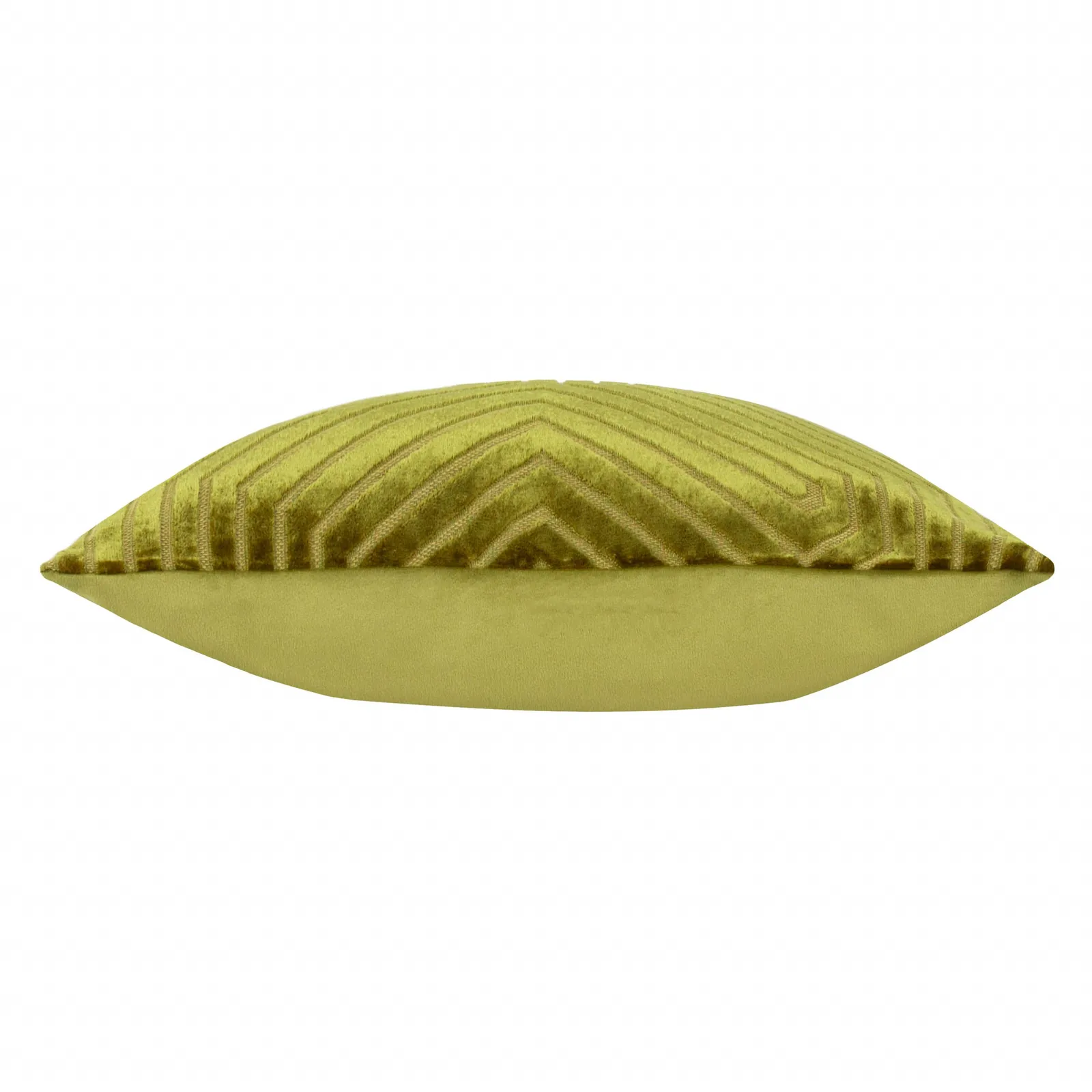 Paoletti Evoke Cut Velvet Cushion in Olive 4