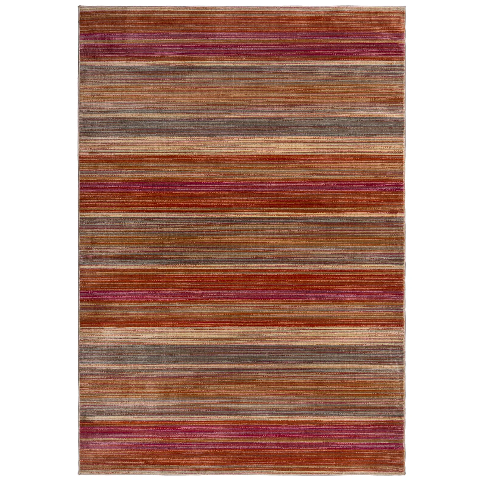 Rhea Stripe Rug Red/Green/Purple
