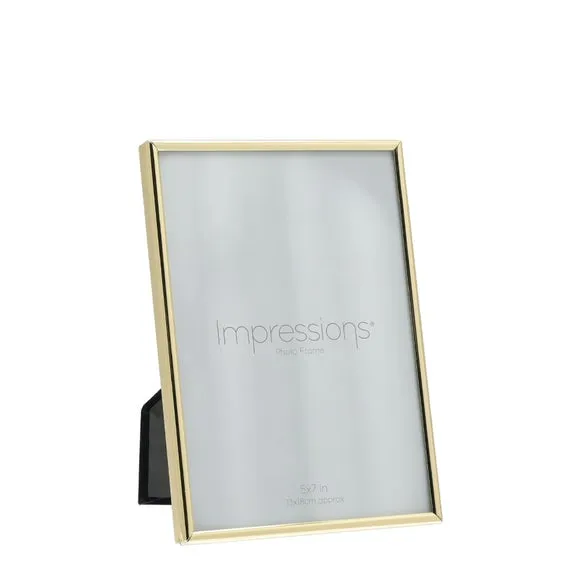 Impressions Thin Oblong Brass Photo Frame 1