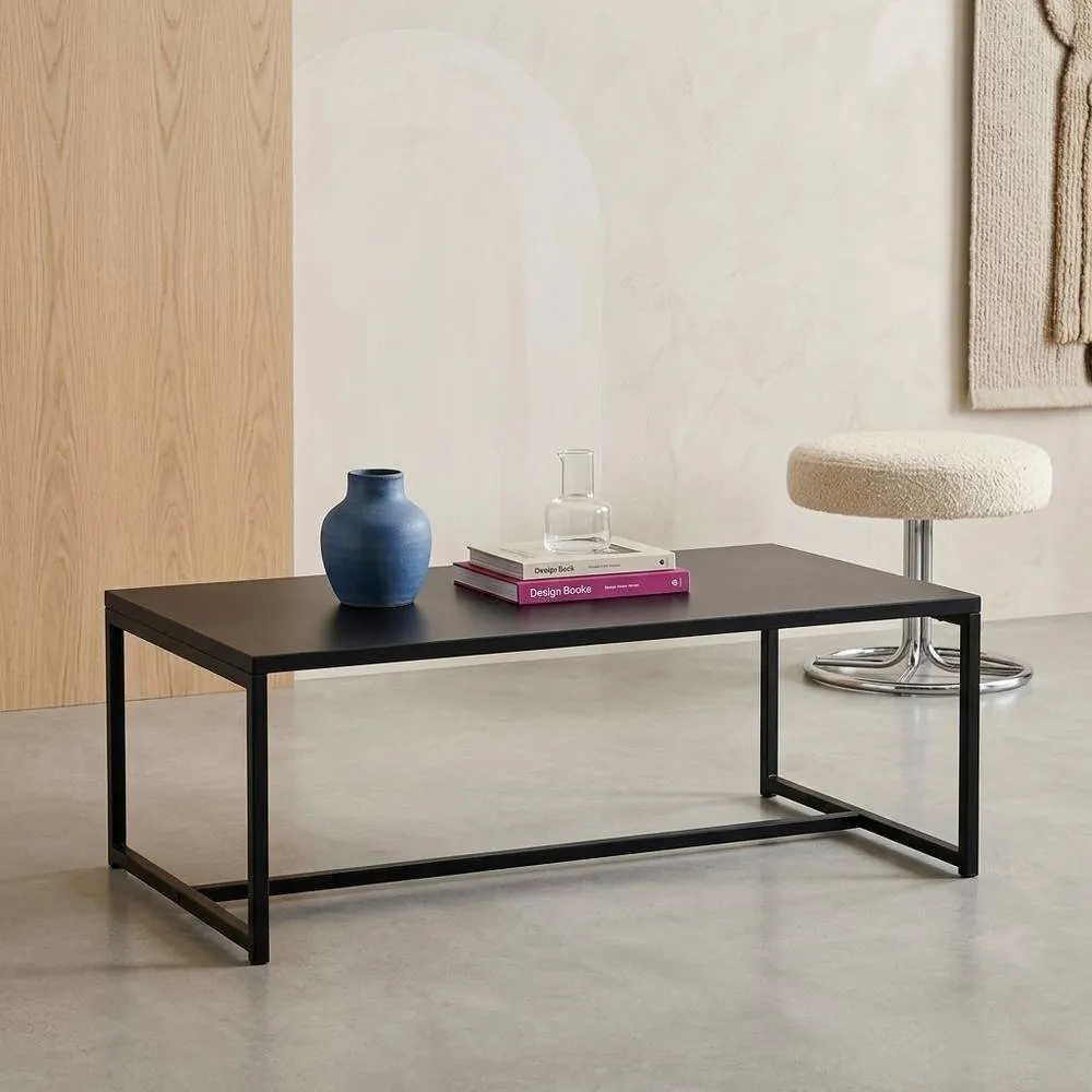 sweeek Metal Coffee Table With Metal Legs in Black 5