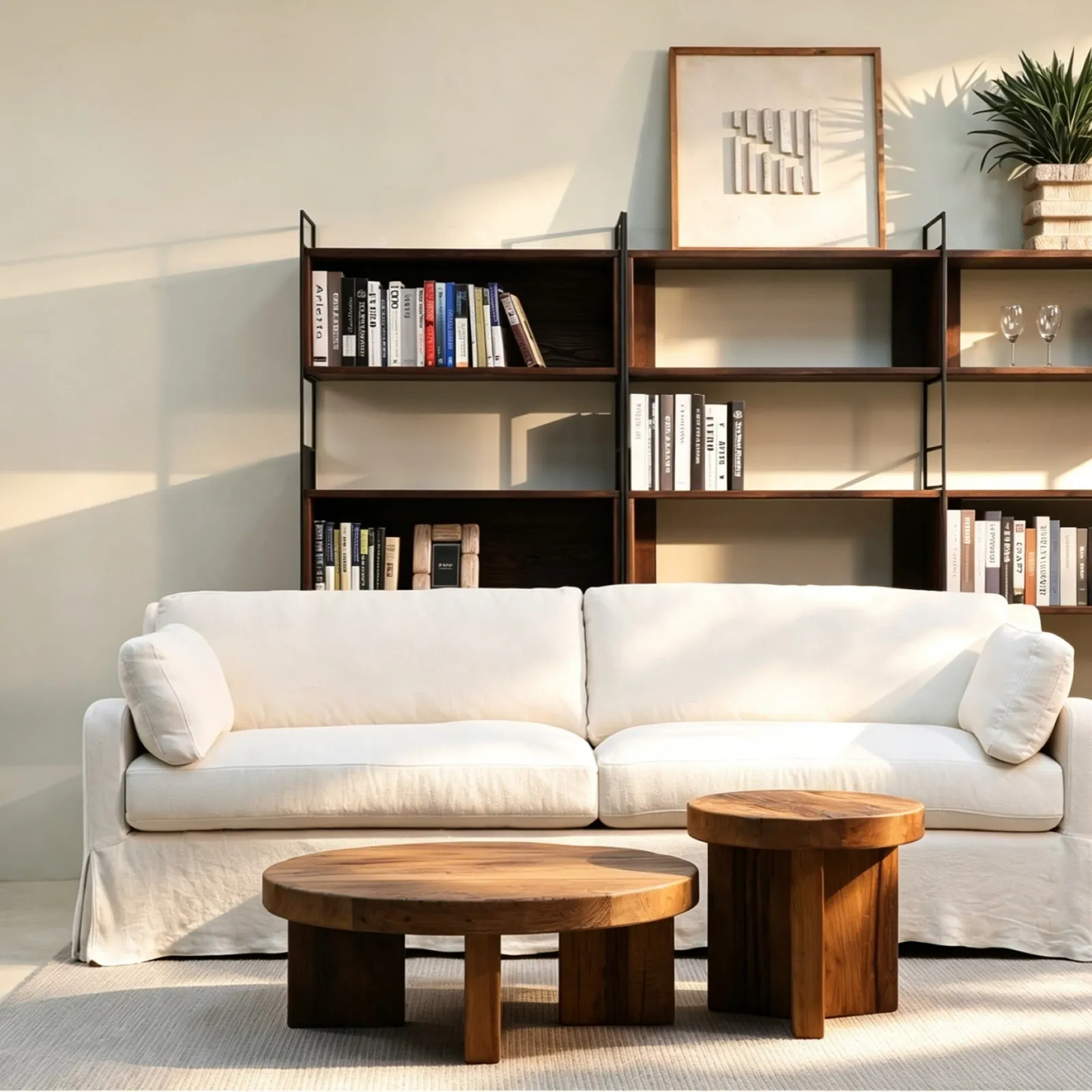 Sark Coffee Table 90X90X32Cm, Round, Brown Oak | Barker & Stonehouse 2