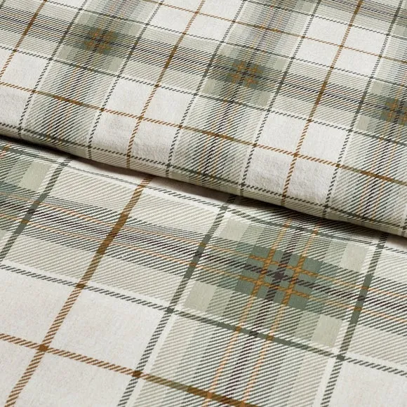 Catherine Lansfield Troon Check 100% Brushed Cotton Duvet Cover & Pillowcase Set 3