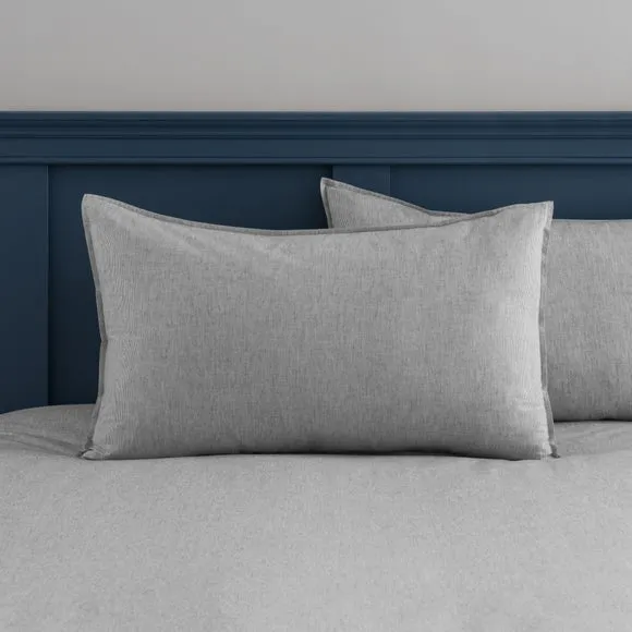 Quinn Marled Stripe 100% Cotton Duvet Cover & Pillowcase Set 4