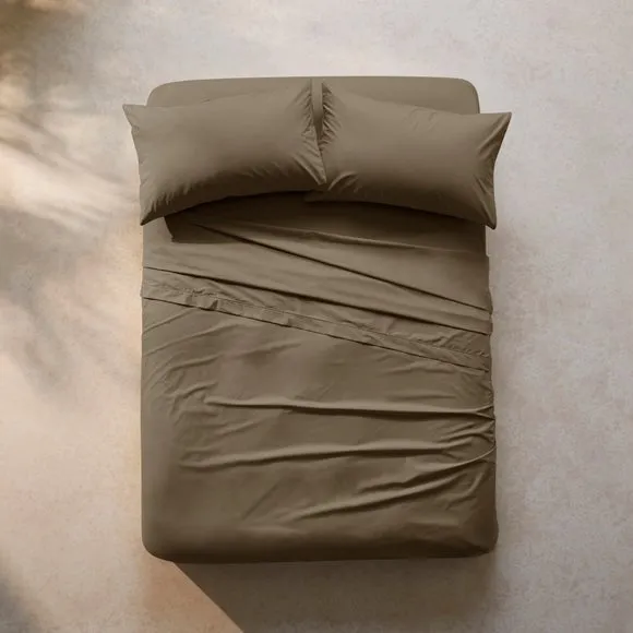 100% Egyptian Cotton 220 Thread Count Flat Sheet 1