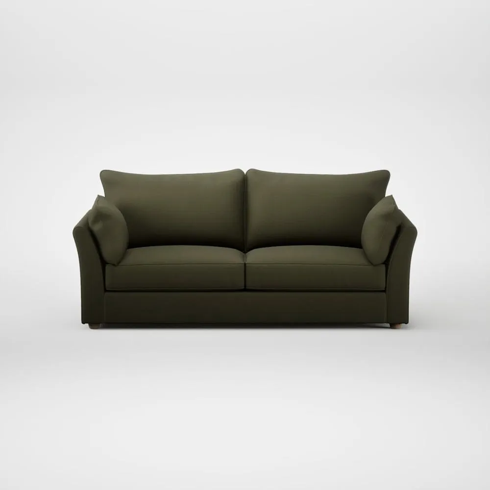 Heal's Tailor 4 Seater Sofa Smart Cotton Linen Myrtle Natural Feet 1