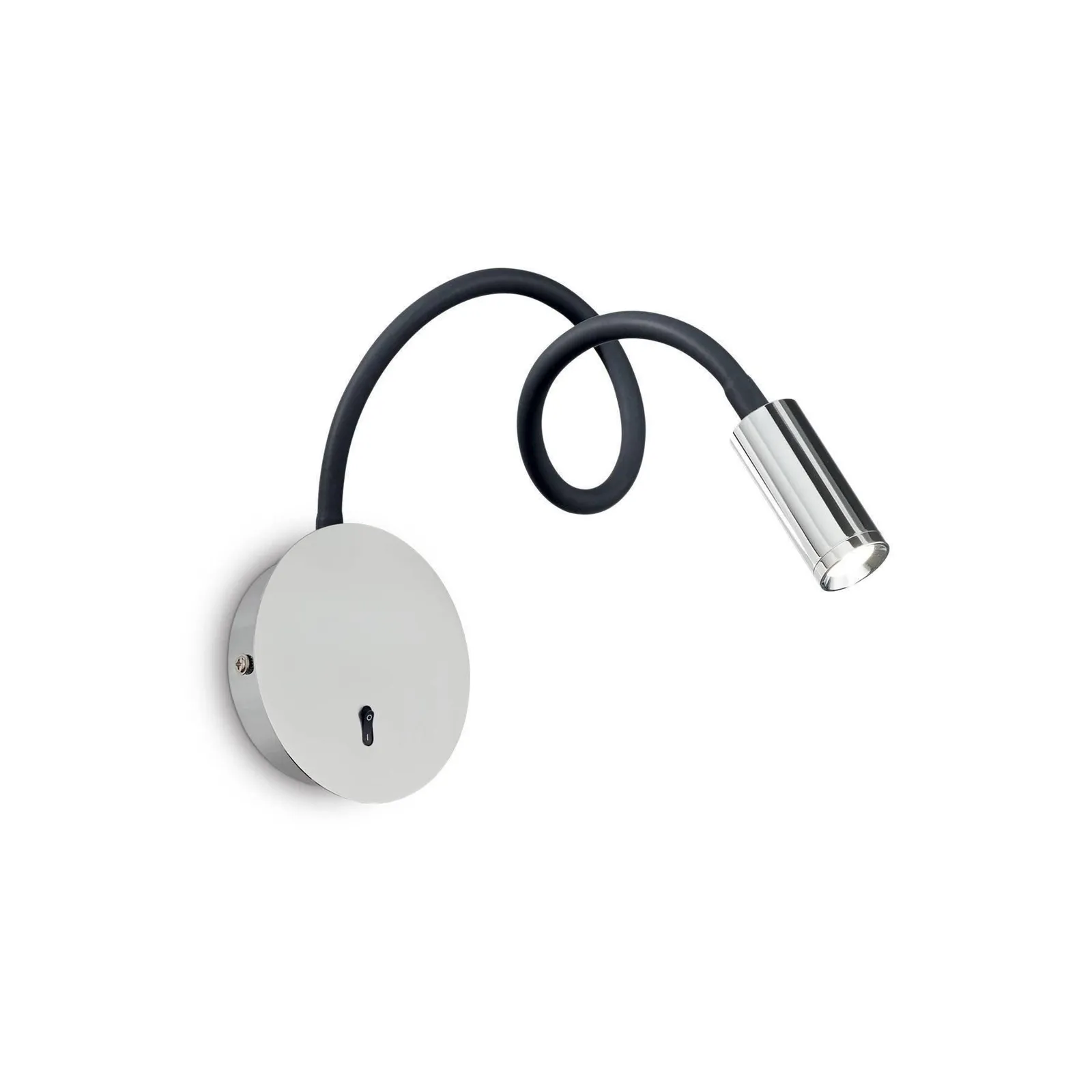 Netlighting Focus LED 1 Light Wall Light Chrome in Grey