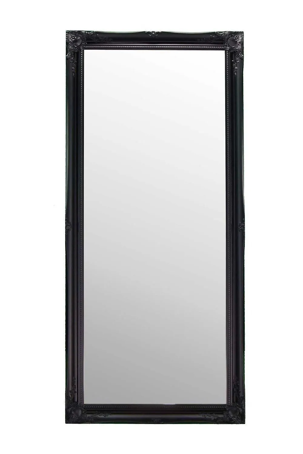 MirrorOutlet 'Hamilton' Black Shabby Chic Design Large Full Length Wall/Leaner Mirror 167cm x 76cm 2