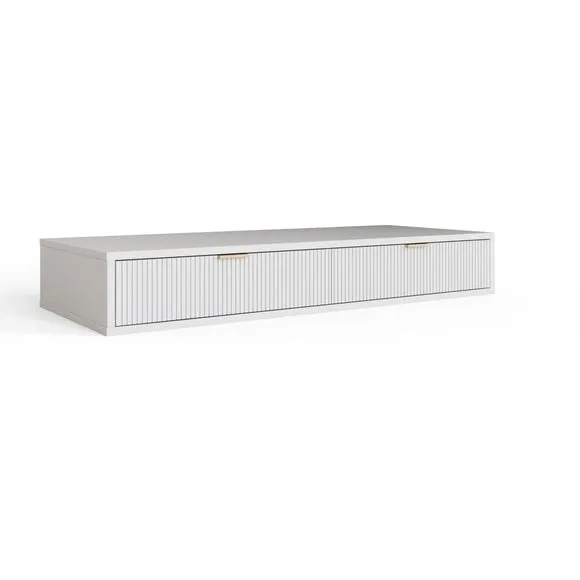 Leoni 2 Drawer Floating Dressing Table 3