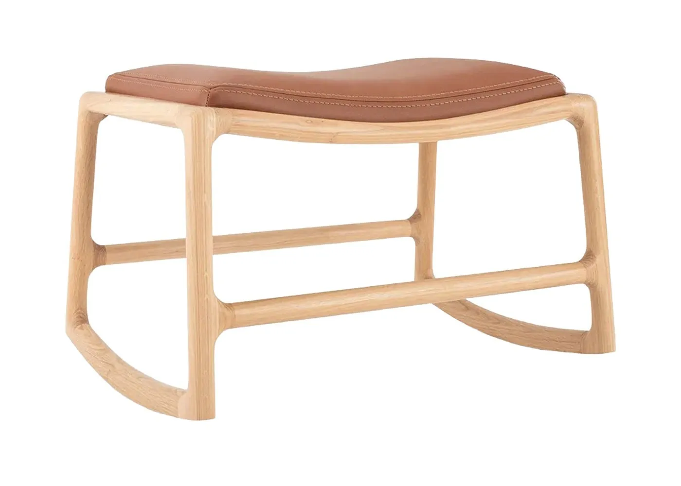 Gazzda Dedo Footstool White Oiled Oak
