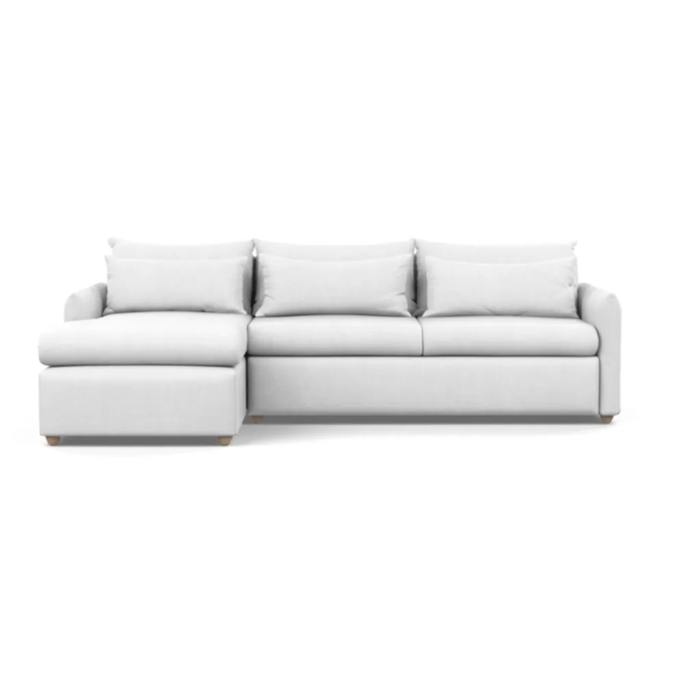 Heal's Pillow Large Left Hand Corner Chaise Capelo Linen-Cotton Snowdrop