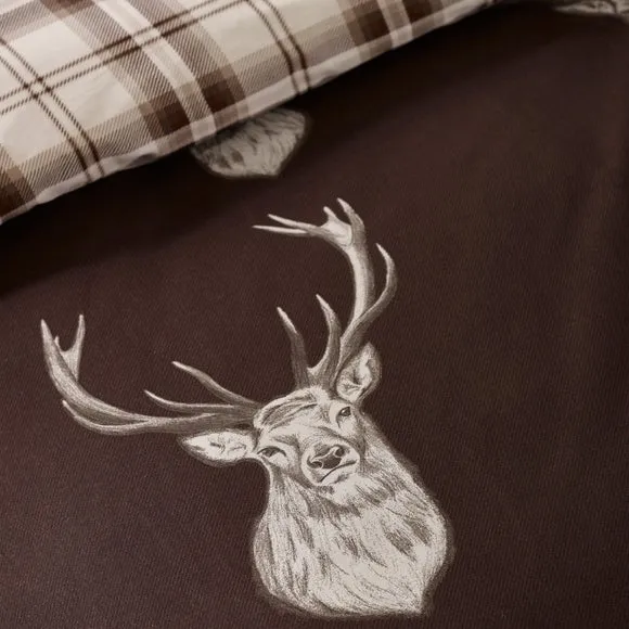 Catherine Lansfield Stag Polycotton Duvet Cover & Pillowcase Set 3