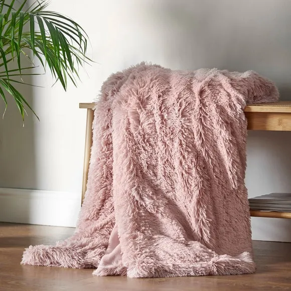 Cuddly Faux Fur Throw Blanket 150cm x 200cm