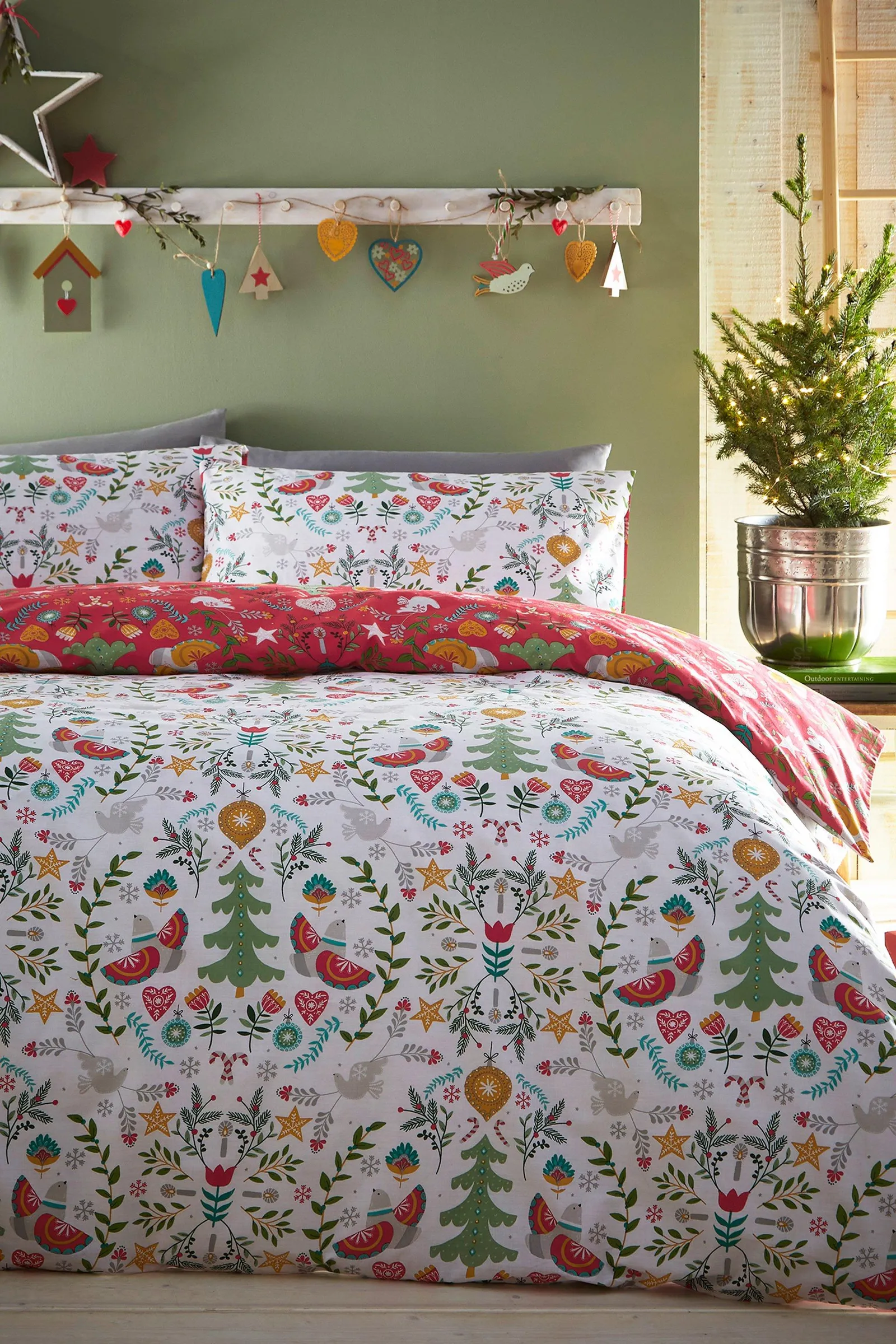 Scandi Festive King Duvet Set