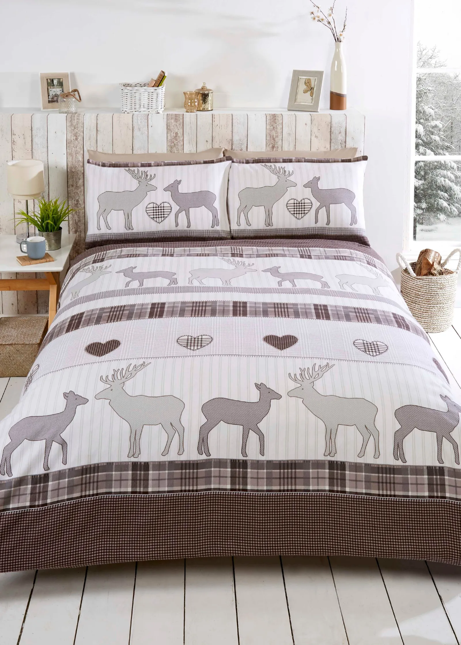 Rapport Home St Andrews BC Duvet Cover Set with Pillowcase in Natural
