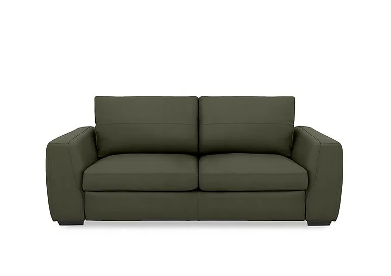 Dinky Leather 3 Seater Sofa - Oslo Pine - Sofas and Armchairs - In Time for Christmas