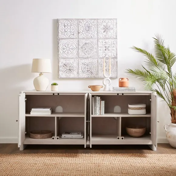Theodore Extra Wide Sideboard, Mango Wood 2