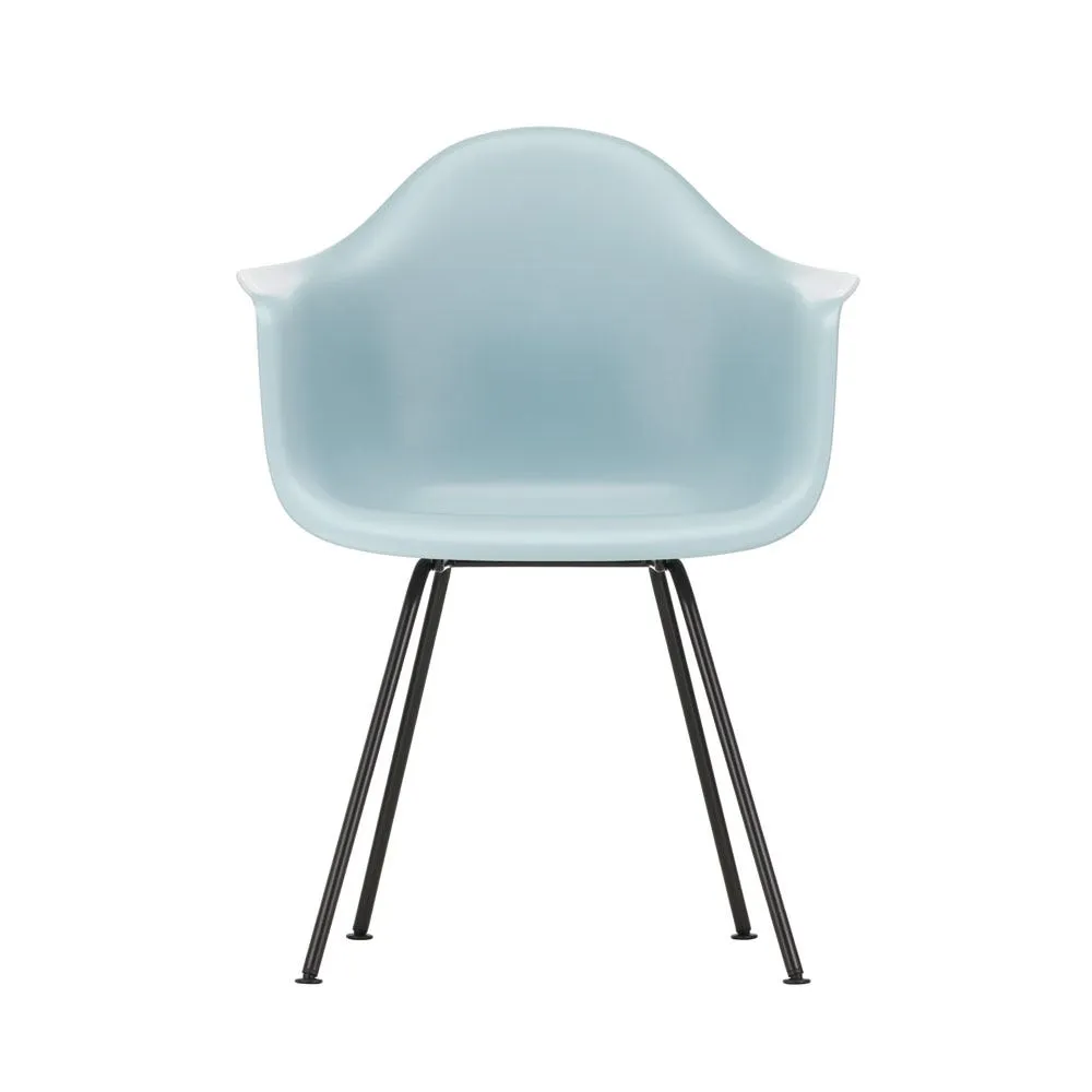 Vitra Eames DAX Armchair New Height Ice Grey Basic Dark Powder Coated Base 3
