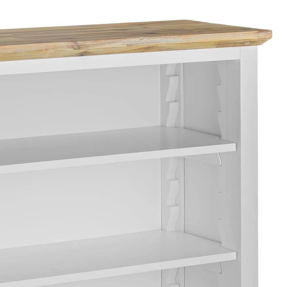Statement Furniture Florence Bookcase with Adjustable Shelves, Fully Assembled Bookshelf in White 3
