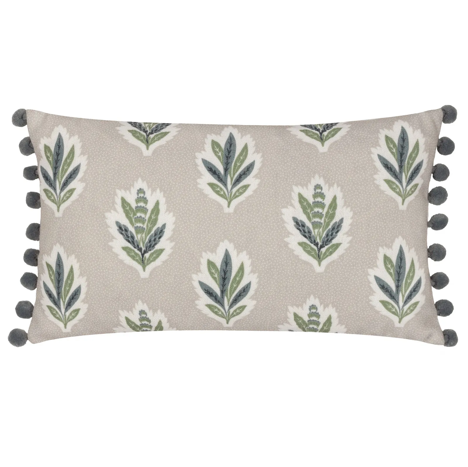 Sanderson Sessile Leaf Printed Cushion in Light Blue 2