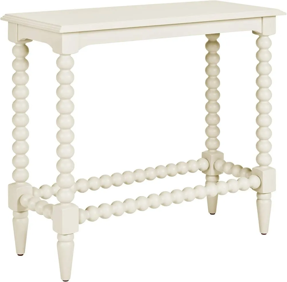 Statement Furniture Cromwell Small Console table with Bobbin Design in Cream 2