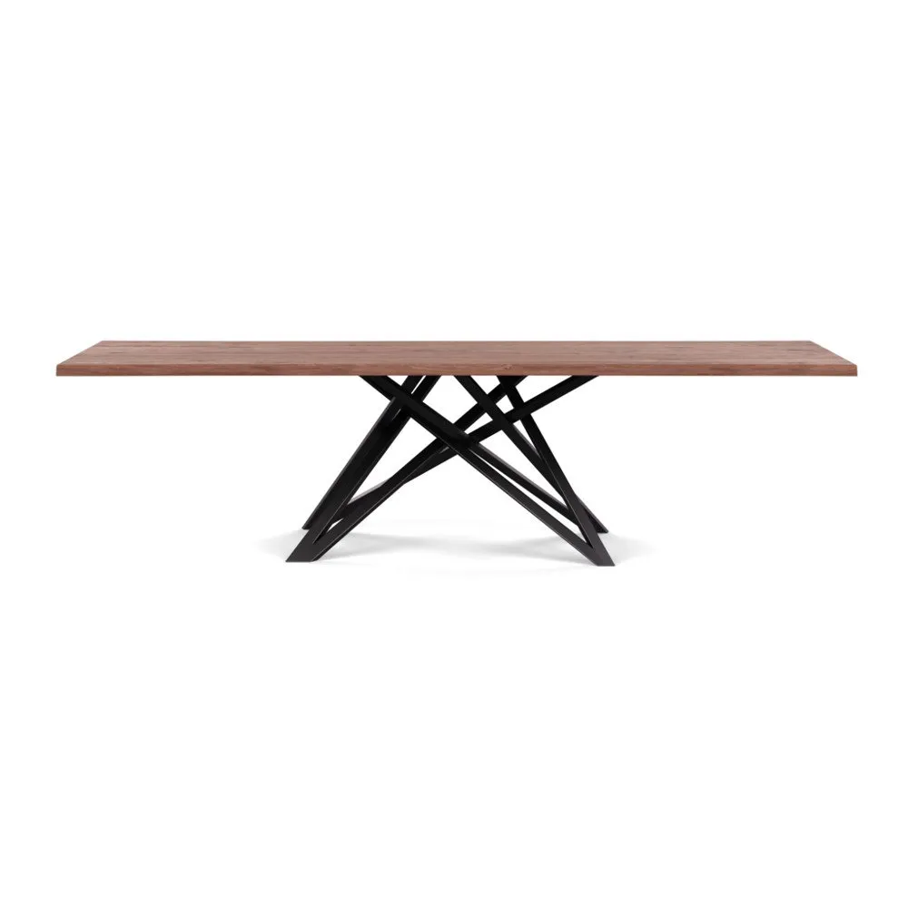 Heal's Vienna Dining Table 280x100cm Oiled Walnut Natural Edge Not Filled 1
