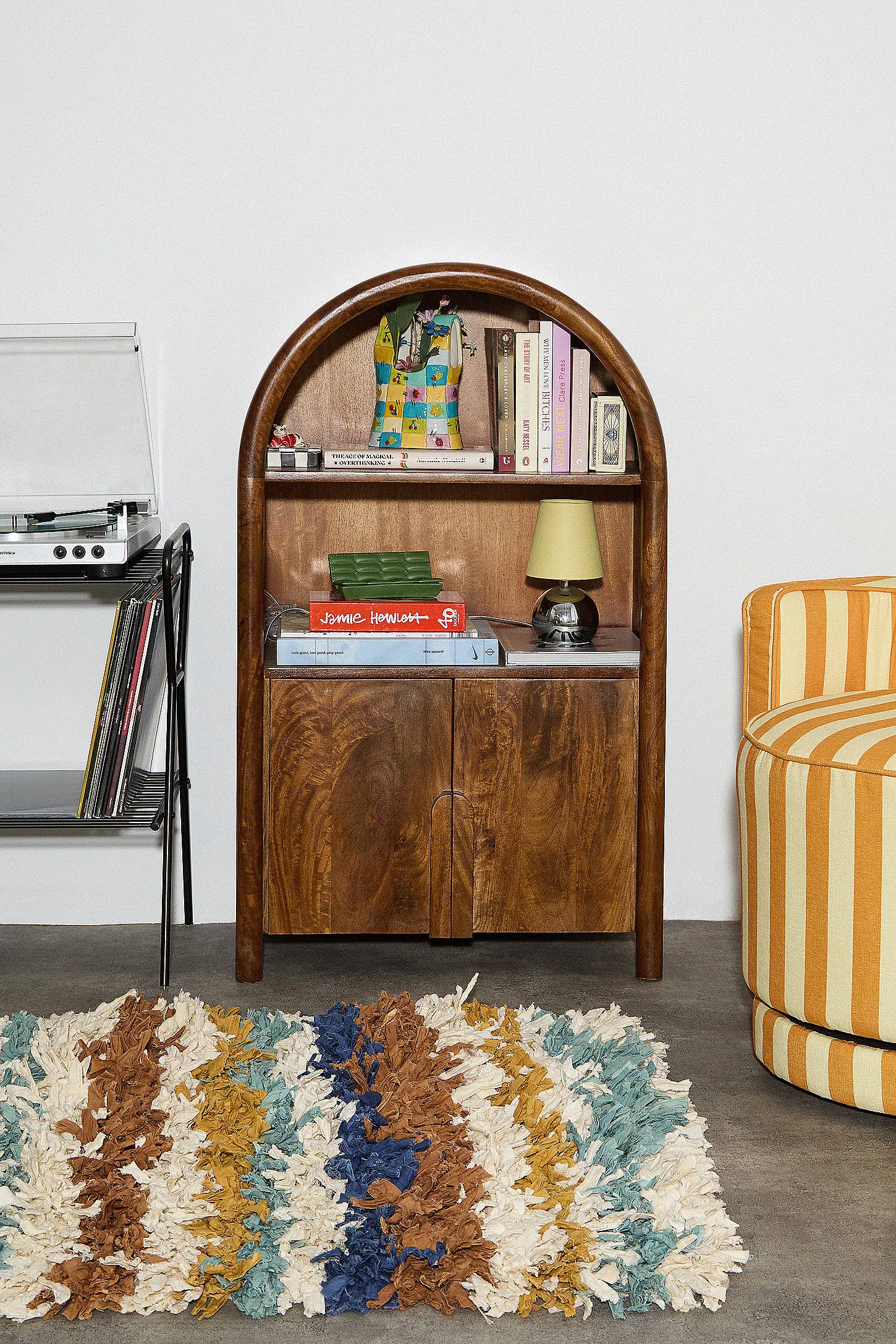 Spindle Arch Storage Shelf - Brown ALL