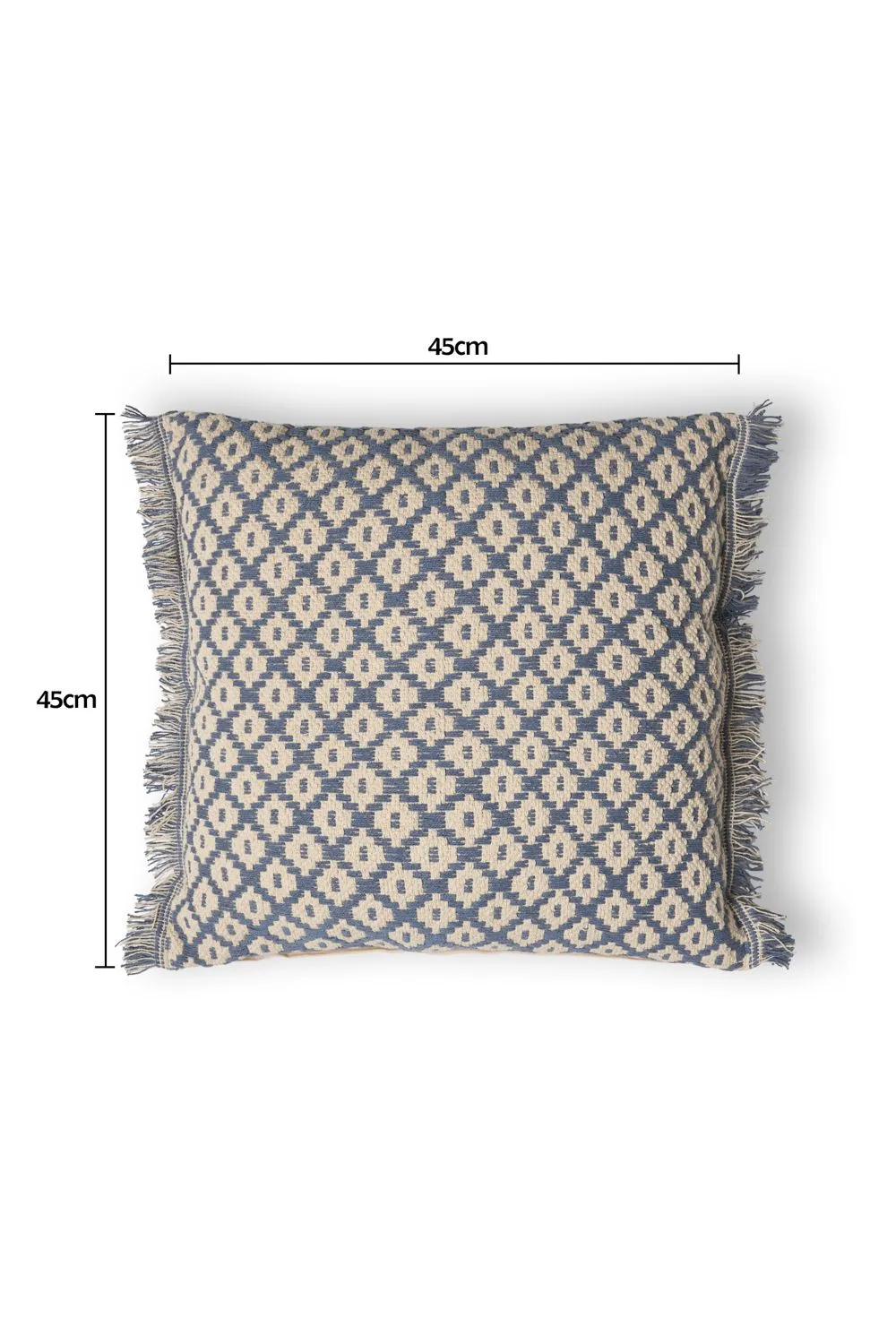 BHS Loft Diamond Cushion in Blue 3