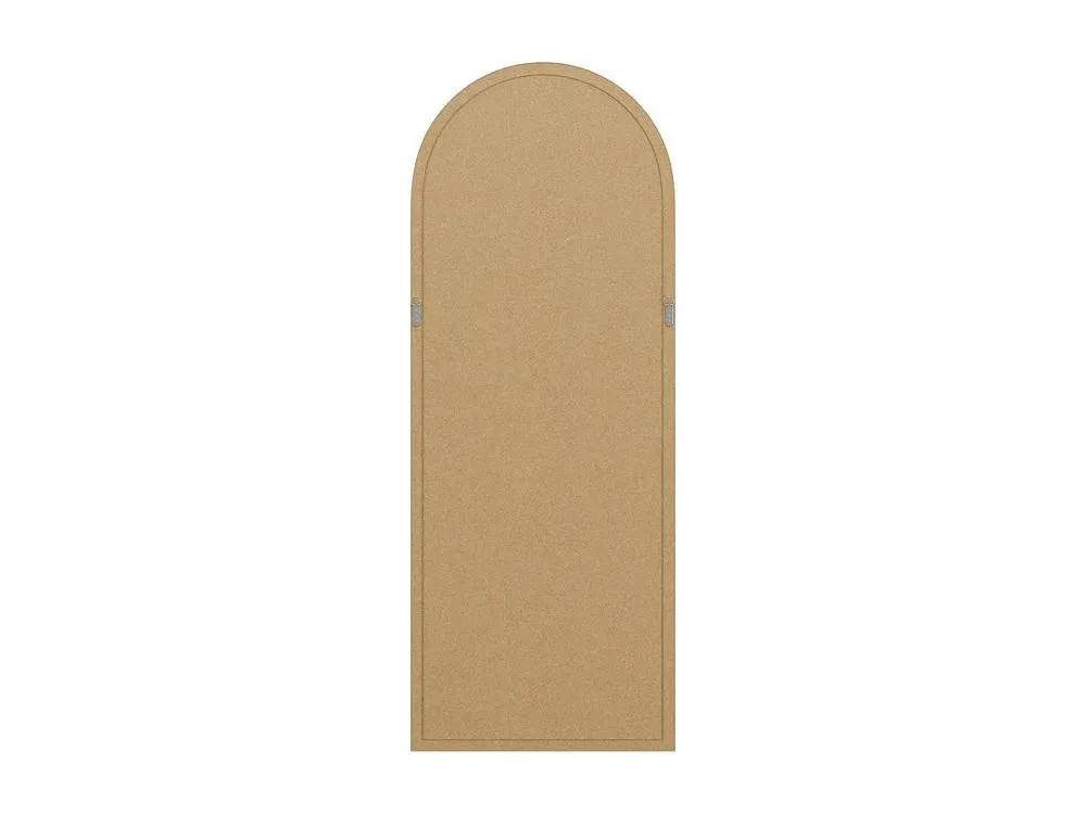 Vente-unique Large Arched Mirror In Paulownia Wood - L. 65 X H. 170 Cm - White 6