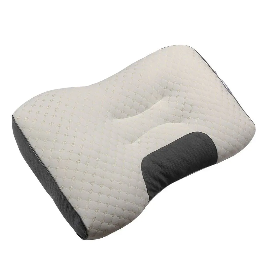 NESTLUNE 1 Ergonomic Memory Foam Pillows For Neck & Shoulder in White