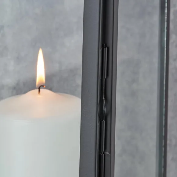 Metal & Glass Rectangular Lantern 4
