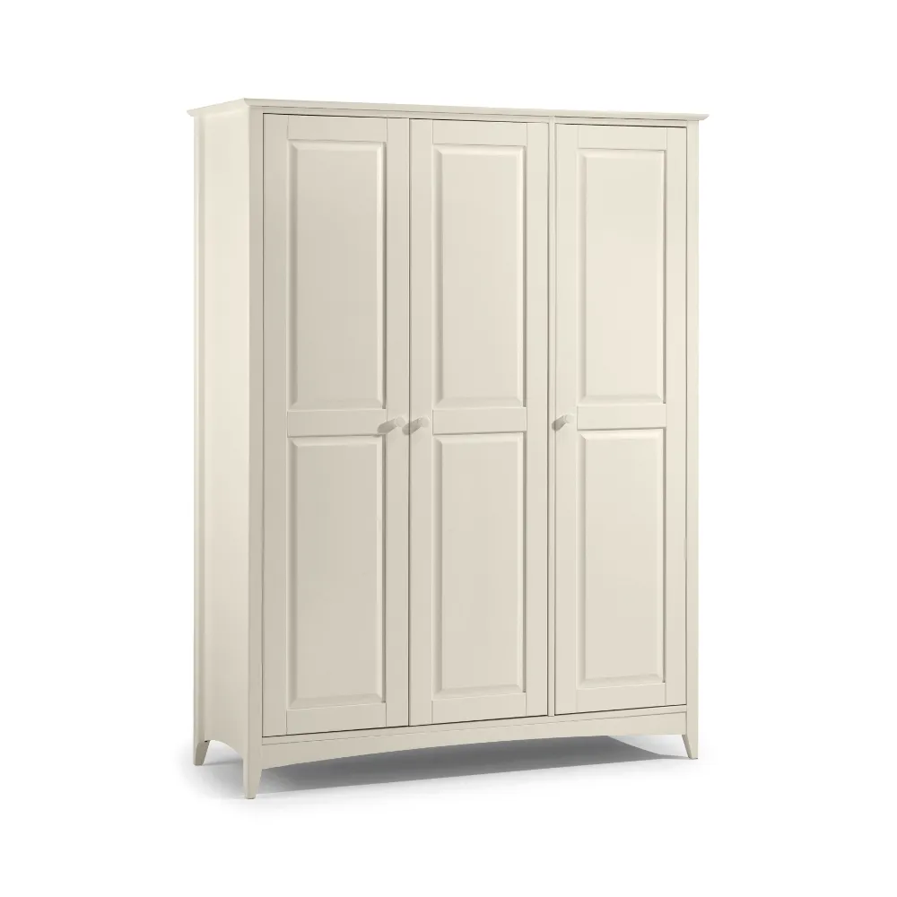 Cameo Stone White 3 Door Wardrobe