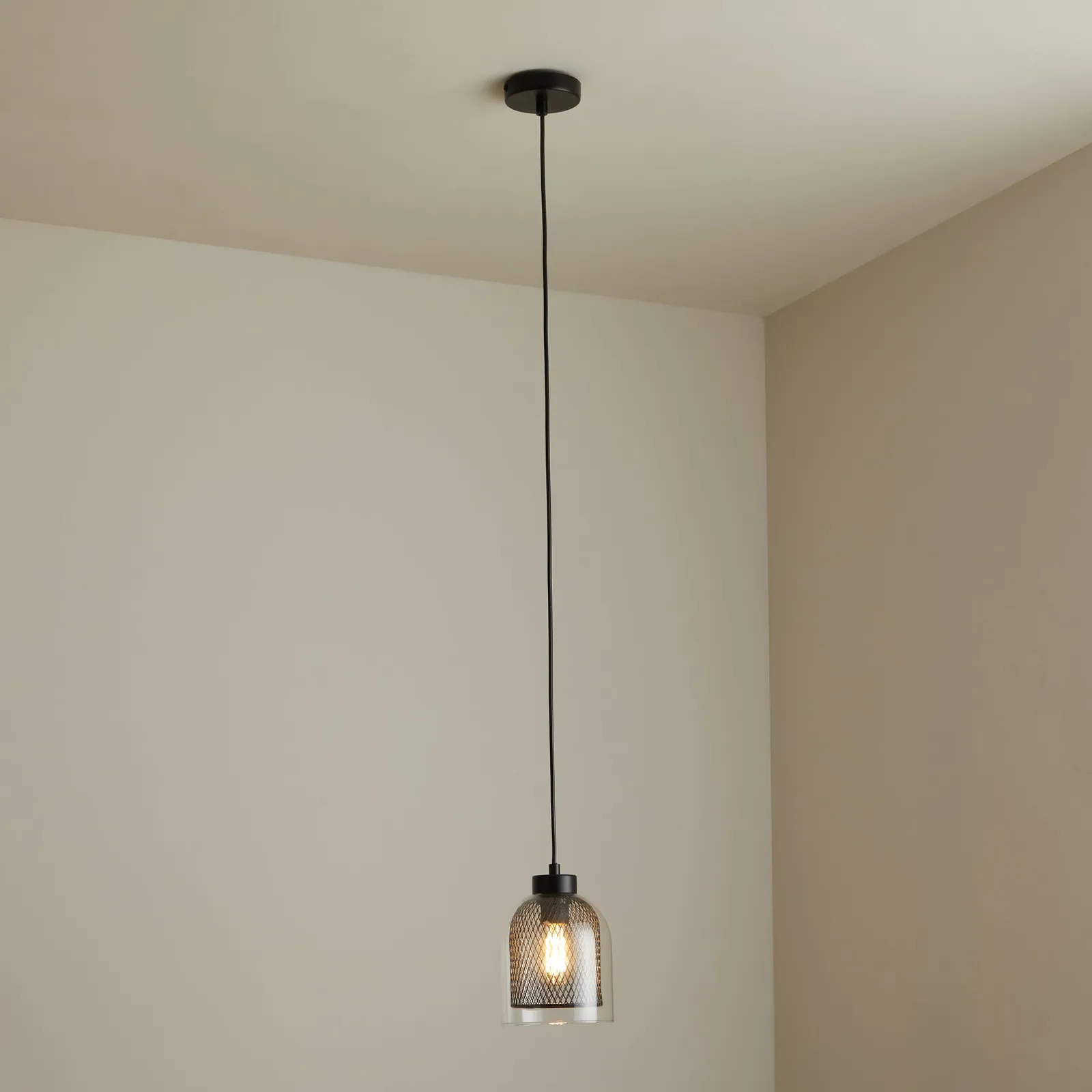 Akala 1 Light Pendant Ceiling Fitting Black