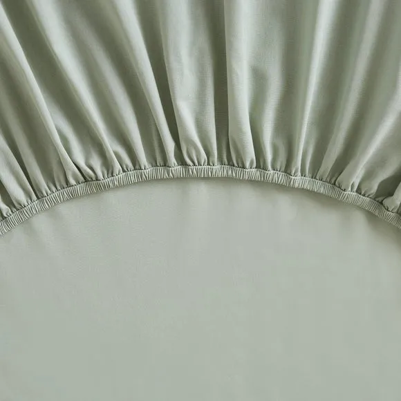 Soft Cotton Plain Fitted Sheet 2