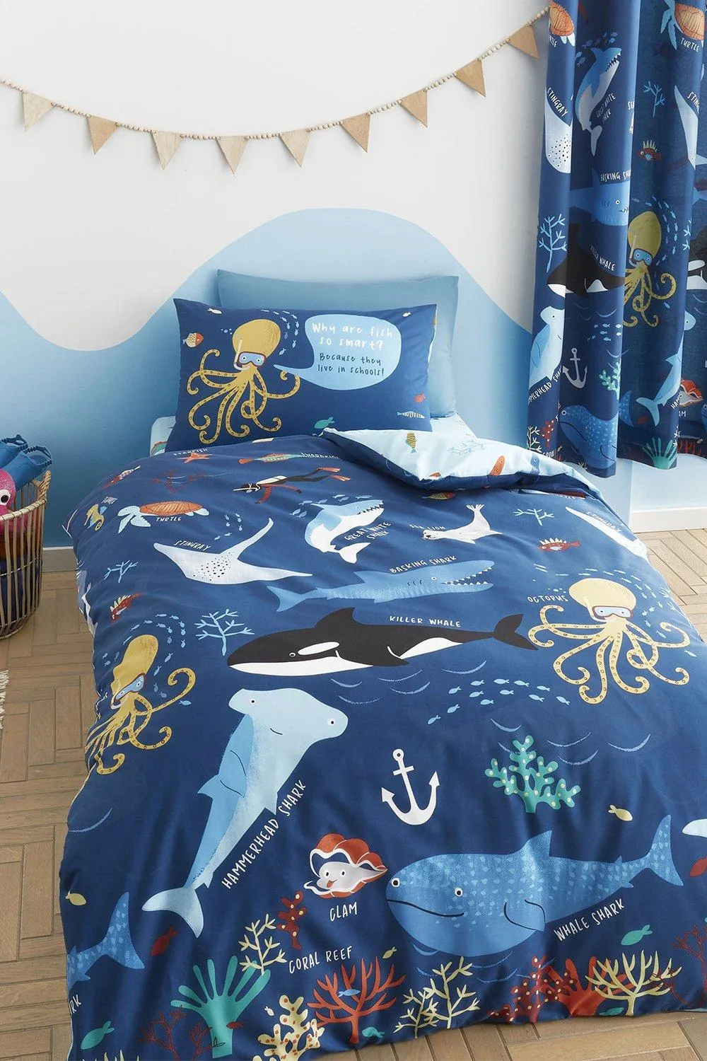 Ocean Life Single Duvet Set